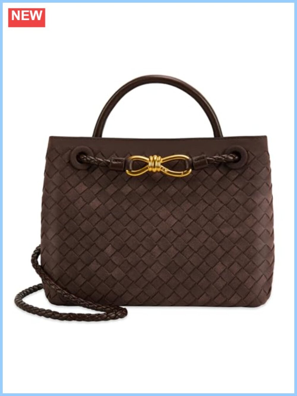 Handmade Woven Tote Bag with Adjustable Shoulder Strap